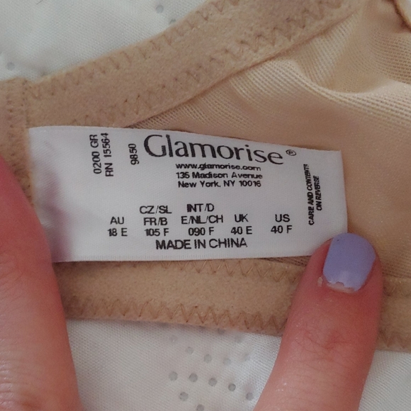 Glamorise plus sized bra, 40F - Picture 3 of 3